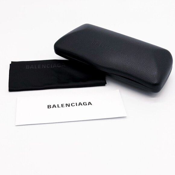 NEW BALENCIAGA EYEGLASSES BB0034O 002 CAT EYE SILVER WOMEN EYEWEAR BALENCIAGA - Picture 9 of 9